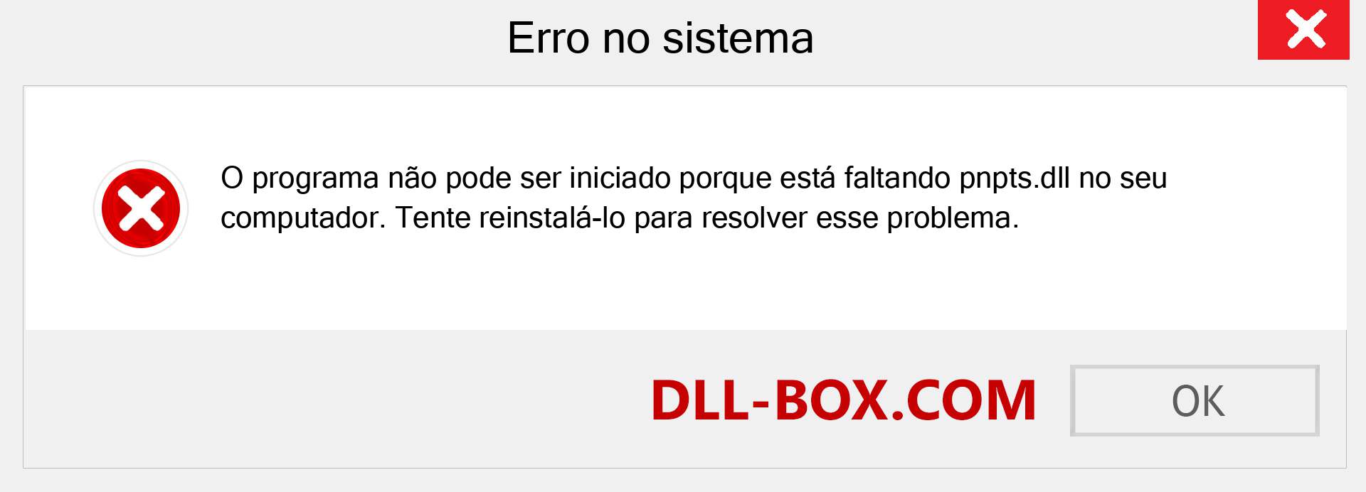 Arquivo pnpts.dll ausente ?. Download para Windows 7, 8, 10 - Correção de erro ausente pnpts dll no Windows, fotos, imagens